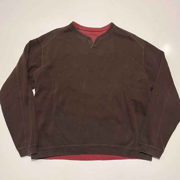 Tommy Bahama Other - Tommy Bahama Sweatshirt Mens 3XL Brown Pullover V Neck Sweater